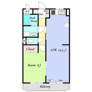 フェリス上柴【1階】の間取り