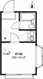 ウィングコート東高円寺【206号室】の間取り