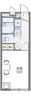 レオパレスシャンテ【1階】の間取り