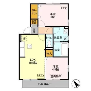レグルス I【1階】の間取り
