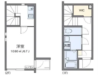 クレイノFUJIMATSU【105号室】の間取り