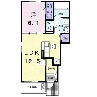 ライズ大崎【1階】の間取り