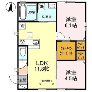 Sakura 001【1階】の間取り