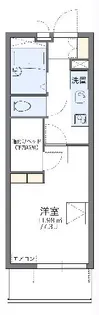 レオパレス月見ヶ丘【304号室】の間取り