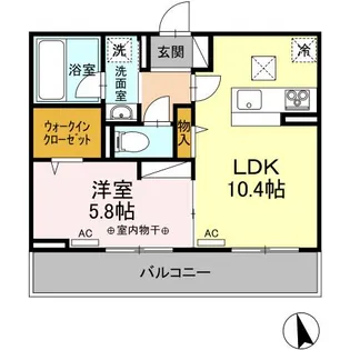 ラナンキュラス【1階】の間取り