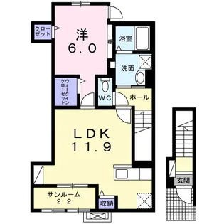 ノア タキノイⅡ【2階】の間取り