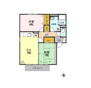 ウィルモア A【2階】の間取り