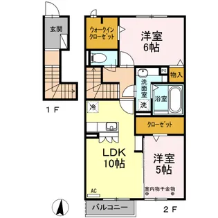 MアイランドⅢ【2階】の間取り
