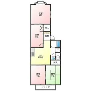 エースハイツ【2階】の間取り