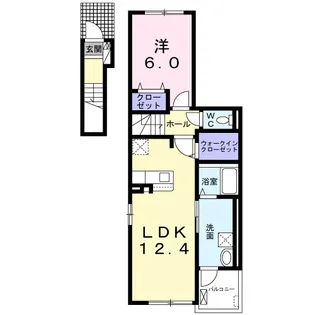 ヴェゼル【2階】の間取り