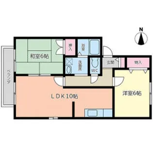 パルティ−ル【201号室】の間取り