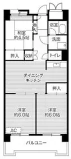 ビレッジハウス品川八潮タワー1号棟【11階】の間取り