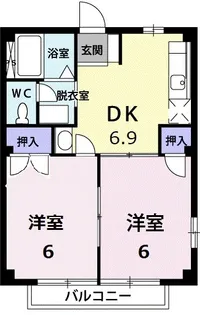 シティA【1階】の間取り