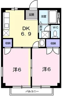 アクティブ高橋A【1階】の間取り