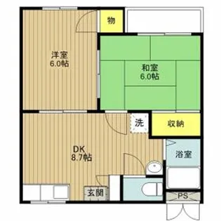 Uハイツ【3階】の間取り