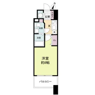 プラウドフラット新大阪【6階】の間取り