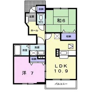 パレ・ファミーユ【1階】の間取り