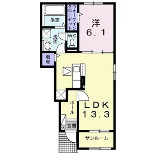 フェニックスB【1階】の間取り