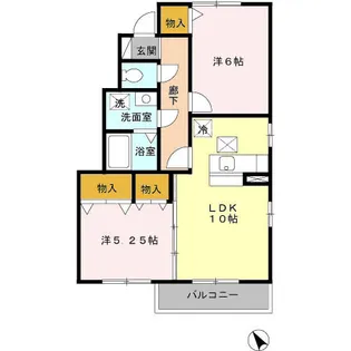 サンモール C【1階】の間取り