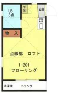 デュエットミタカ1番館【102号室】の間取り