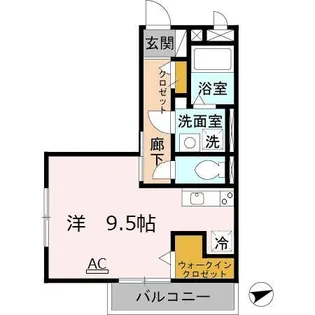 ミューイチマサ【3階】の間取り