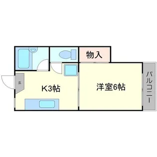 ナオミハイツ3【1階】の間取り