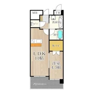 ヴェルドゥール南茨木【3階】の間取り