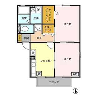 レグルス B【1階】の間取り