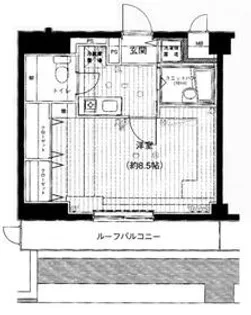 メインステージ白金高輪【6階】の間取り