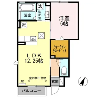 ピソ コモド A【1階】の間取り