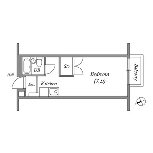 ヴィラ ソレイユ【2階】の間取り