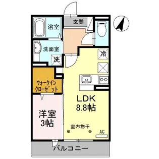 アンジュール C【1階】の間取り