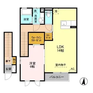 エルミタージュ A【2階】の間取り