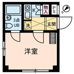 イリス三田【2階】の間取り