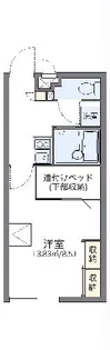レオパレス絣【108号室】の間取り