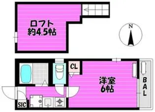 ショコラⅢ【2階】の間取り