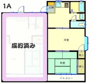 コーポ上里【1階】の間取り