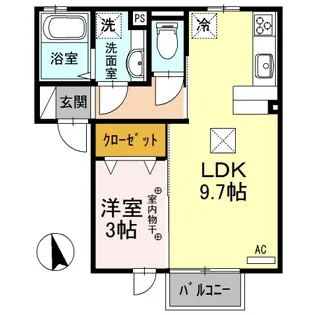 ロイヤルテラス A【1階】の間取り