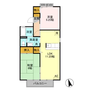 ガーデンハイツ【2階】の間取り