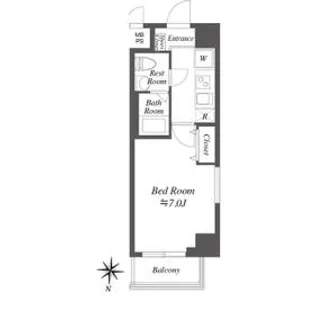 ルクレ中落合【9階】の間取り