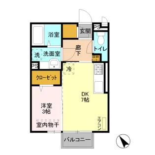 エクート東【2階】の間取り