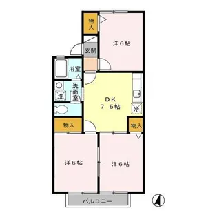 エクレール【2階】の間取り