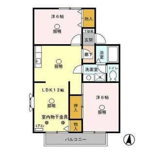 セジュールグランデ Ⅰ【2階】の間取り
