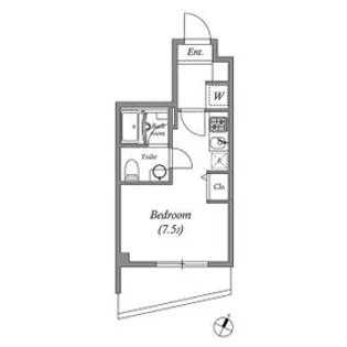 SQUARE CITY KANAMACHI【4階】の間取り