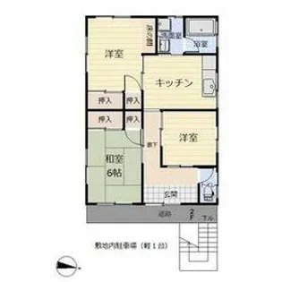 サングリーン大岩【2階】の間取り