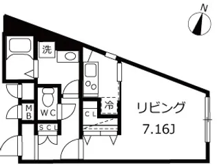 ブランシェ新中野【2階】の間取り