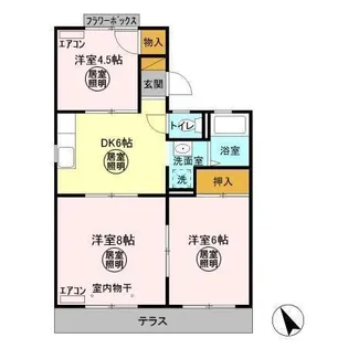 シティウィングCD C【1階】の間取り