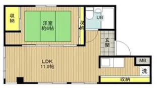 ひかりビル【4号室】の間取り