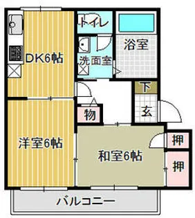 コアロード C棟【1階】の間取り