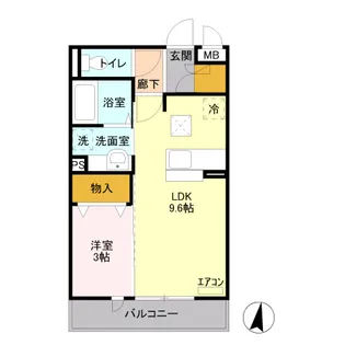 クレストコート A【1階】の間取り